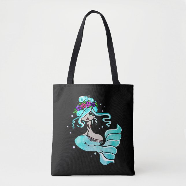 Colourful Mermaid Tote Bag (Front)