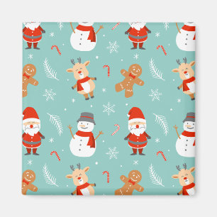 Colourful Merry and Bright Christmas 2023 Family H Magnet