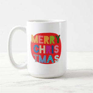 Colourful Merry Christmas Kids Holiday Gift Mug