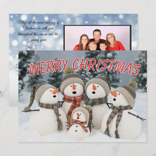 Colourful Merry Christmas Text wraps SingingSnowme Card
