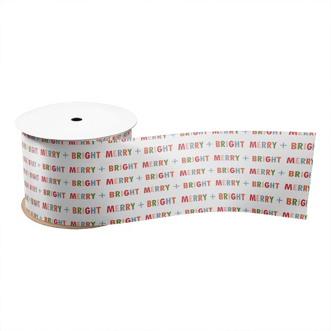 Colourful Merry Holiday Ribbon Satin Ribbon (Colorful Merry Holiday Ribbon
)