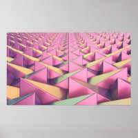 Colourful metal pyramids