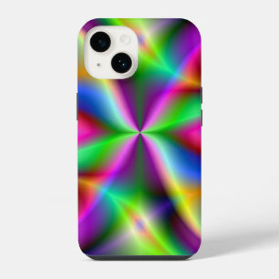 Colourful Metallic Fractal Lustre iPhone 14 Case
