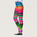 Colourful Mexican Blanket Rainbow Spanish Fabric Leggings<br><div class="desc">This design was created through digital art. It may be personalised by clicking the customise button and changing the colour, adding a name, initials or your favourite words. Contact me at colorflowcreations@gmail.com if you with to have this design on another product. Purchase my original abstract acrylic painting for sale at...</div>