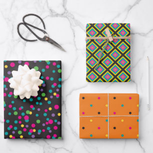 Colourful Mexican Fiesta Pattern Wrapping Paper Sheet