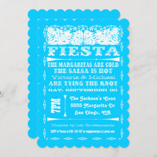 Colourful Mexican Fiesta Rehearsal Dinner Invitation