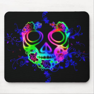 Colourful Mexican Halloween Mask Mousepad