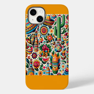 Colourful Mexican Repetitve Pattern Design Case-Mate iPhone 14 Plus Case
