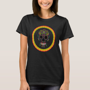 Colourful Mexican Sugar Skull T-Shirt