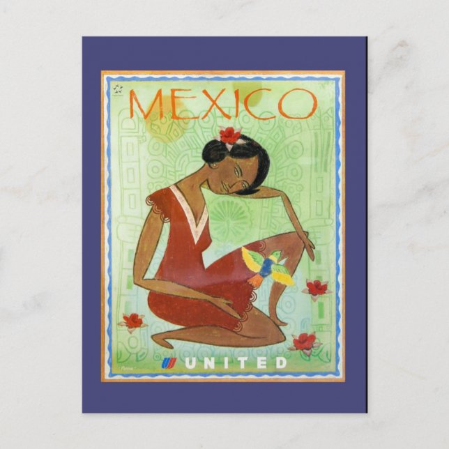 Colourful Mexican Travel Postcard (Front)