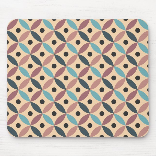 Colourful Mid Century decoration Mouse Pad (Front)