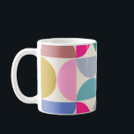 Colourful Mid Century Modern Abstract Pattern Coffee Mug<br><div class="desc">Mid century modern pattern – abstract geometric shapes – colourful minimalist pattern.</div>