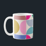 Colourful Mid Century Modern Abstract Pattern Coffee Mug<br><div class="desc">Mid century modern pattern – abstract geometric shapes – colourful minimalist pattern.</div>
