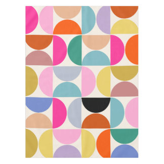 Colourful Mid Century Modern Abstract Pattern Tablecloth