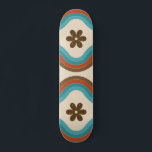 Colourful Mid Century Modern Floral Rainbow Retro  Skateboard<br><div class="desc">This cool skateboard,  featuring mid century modern floral & rainbow pattern would make a wonderful gift for someone,  who loves all things retro!</div>