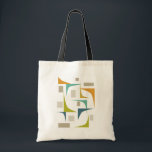 Colourful Mid Century Modern Geometric Tote Bag<br><div class="desc">Show your personality with this unique retro inspired tote bag. With it's colourful geometric shapes you'll look stylish as you bring home your groceries or carry your yoga mat to class.</div>