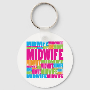 Colourful Midwife Key Ring
