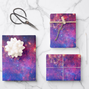Colourful Milky Way Galaxy Wrapping Paper Sheet