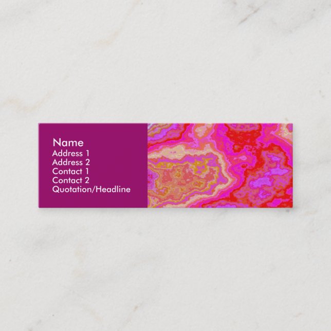 Colourful Mineral 02 Mini Business Card (Front)