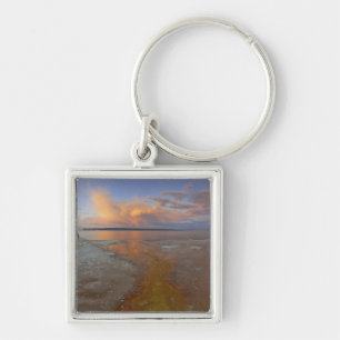 Colourful mineral deposits emit from Black Pool 2 Key Ring