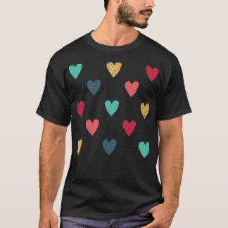 Colourful Mini Hearts T-Shirt