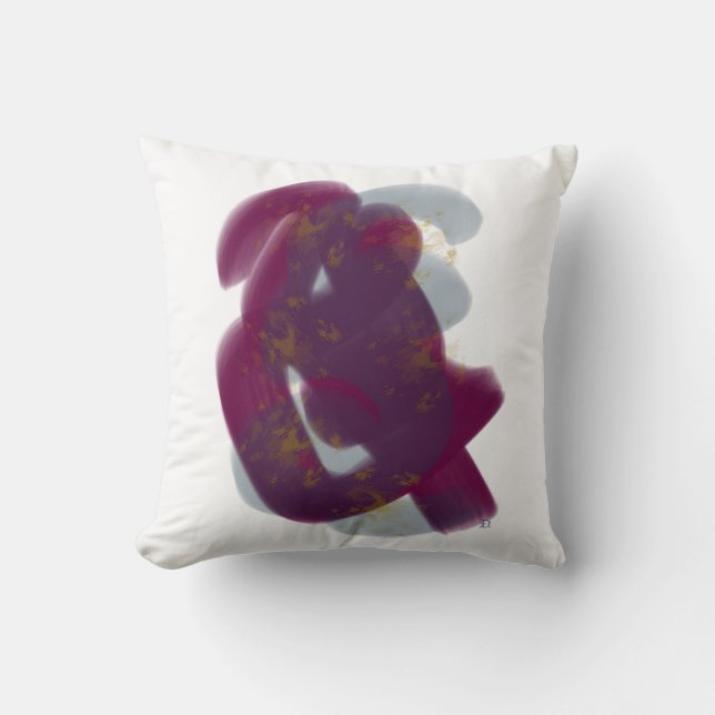 Colourful Minimal Abstract Artwork  Cushion (Front)