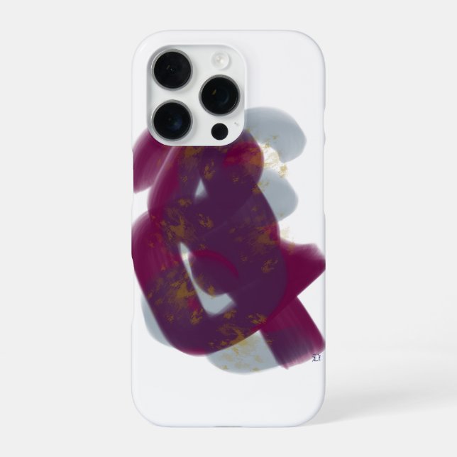 Colourful Minimal Abstract Artwork iPhone 16 Pro Case (Back)