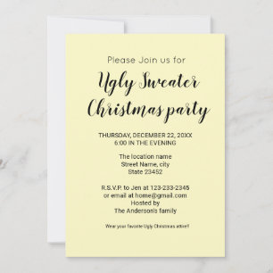 Colourful minimal add your text picture name invitation