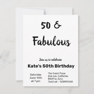 Colourful minimal add your text picture name invitation