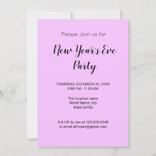 Colourful minimal add your text picture name invitation