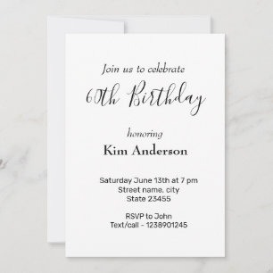 Colourful minimal add your text picture name  invitation