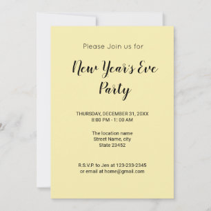 Colourful minimal add your text picture name invitation