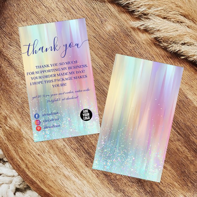 Colourful Minimal Professional Thank You Card (Creator Uploaded)