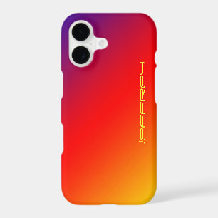 Colourful Minimalist Vivid Rainbow, Name, 