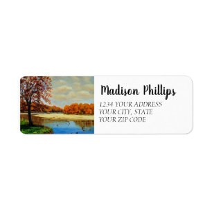 Colourful Missouri River Park Island Artwork