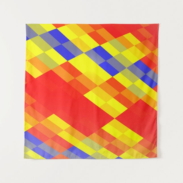 Colourful mix abstract background desingabstract,b tapestry (Front)