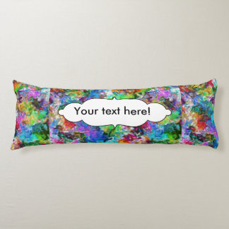Colourful mix abstract design body cushion