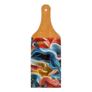 Colourful Mix of Colour Blue Coral Cutting Board