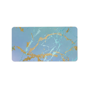 Colourful Mixed Colour Abstract Watercolor Print Label