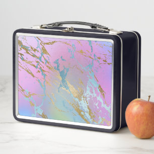 Colourful Mixed Colour Abstract Watercolor Print Metal Lunch Box