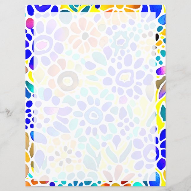 Colourful mod floral (Front)