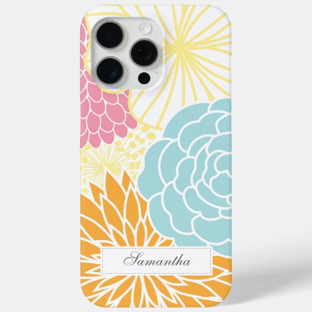 Colourful Mod Florals Case-Mate iPhone Case (Back)