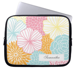 Colourful Mod Florals Laptop Sleeve