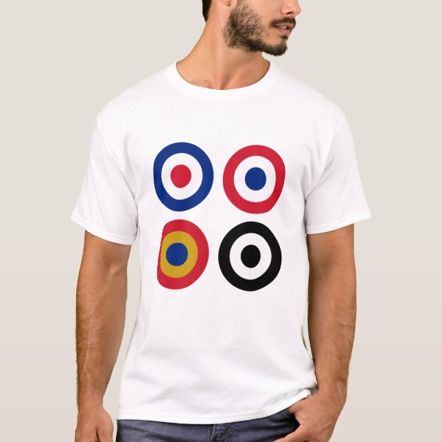 Colourful Mod Targets T-Shirt (Front)