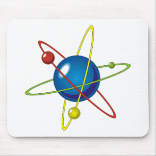 Colourful Model of the Atom Mouse Pad