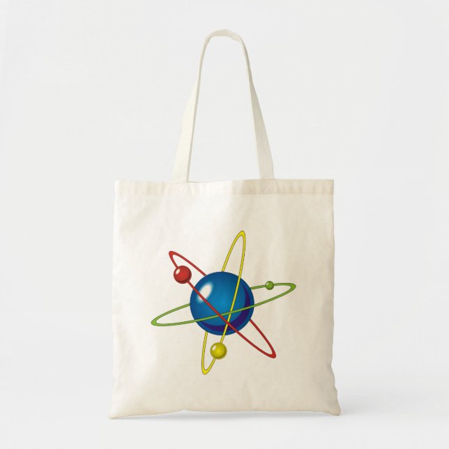 Colourful Model of the Atom Tote Bag (Front)