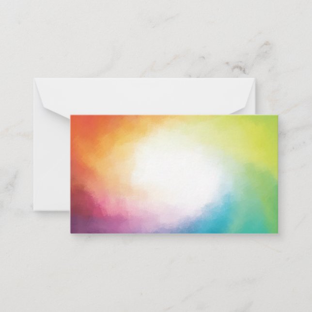 Colourful Modern Abstract Art Blank Template (Front)