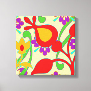 Colourful Modern Abstract Art Canvas Print