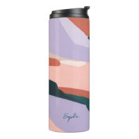 Colourful Modern Abstract Art Custom Name Favour