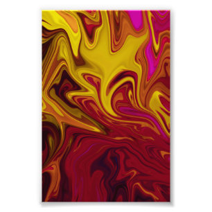 Colourful Modern Abstract Art   pastel oil canvas Photo Print